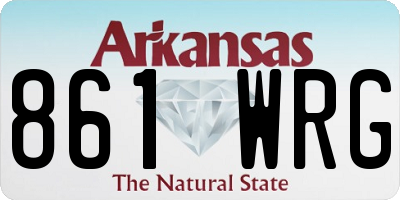AR license plate 861WRG