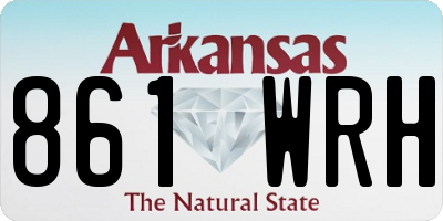 AR license plate 861WRH
