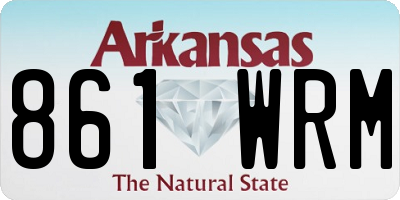 AR license plate 861WRM