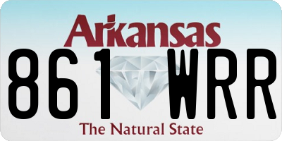 AR license plate 861WRR