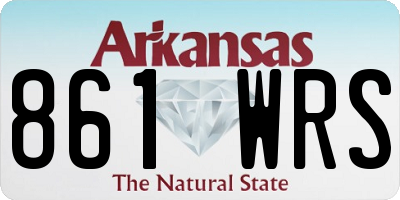 AR license plate 861WRS
