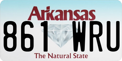 AR license plate 861WRU