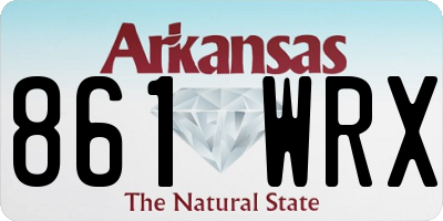 AR license plate 861WRX