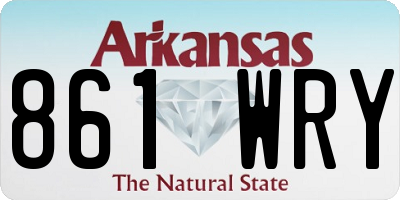 AR license plate 861WRY