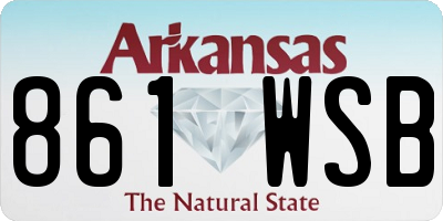 AR license plate 861WSB