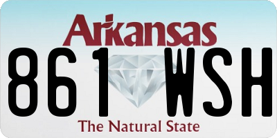 AR license plate 861WSH