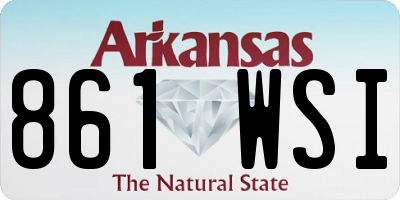 AR license plate 861WSI