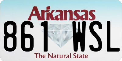 AR license plate 861WSL