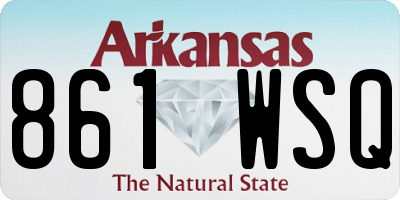 AR license plate 861WSQ