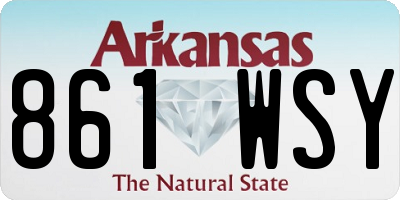 AR license plate 861WSY