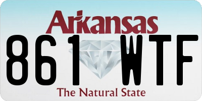 AR license plate 861WTF