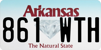 AR license plate 861WTH