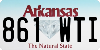 AR license plate 861WTI