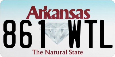 AR license plate 861WTL