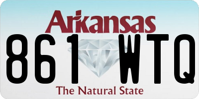 AR license plate 861WTQ