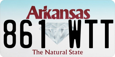 AR license plate 861WTT