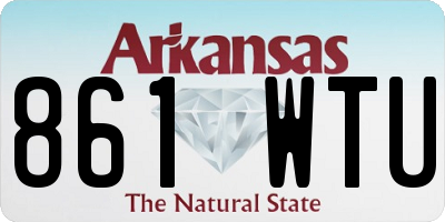 AR license plate 861WTU