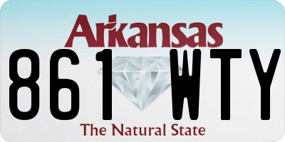 AR license plate 861WTY