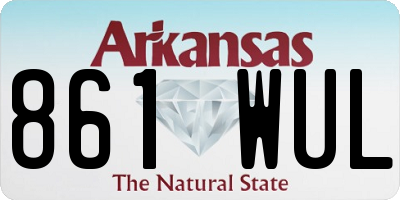 AR license plate 861WUL