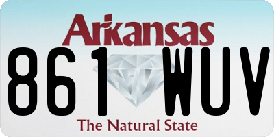 AR license plate 861WUV