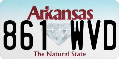 AR license plate 861WVD