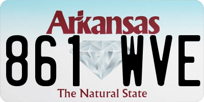 AR license plate 861WVE