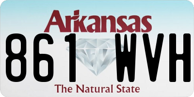 AR license plate 861WVH