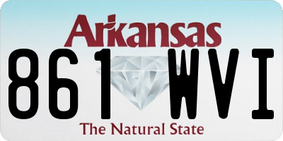 AR license plate 861WVI