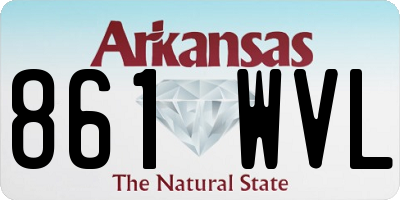 AR license plate 861WVL