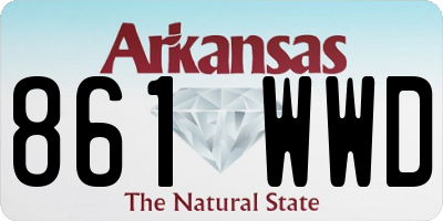 AR license plate 861WWD