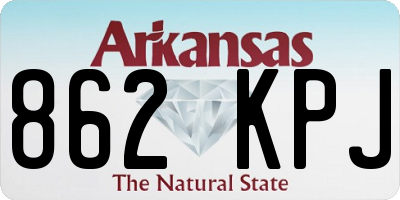 AR license plate 862KPJ