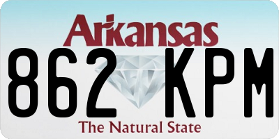 AR license plate 862KPM