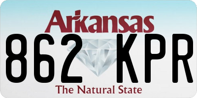 AR license plate 862KPR