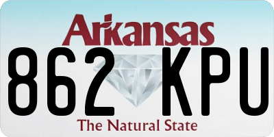 AR license plate 862KPU