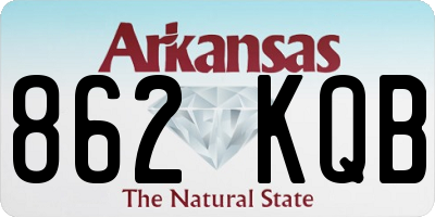 AR license plate 862KQB