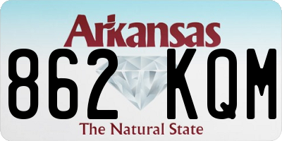 AR license plate 862KQM