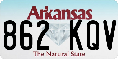 AR license plate 862KQV