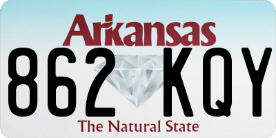 AR license plate 862KQY