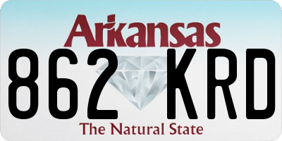 AR license plate 862KRD
