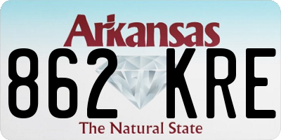 AR license plate 862KRE
