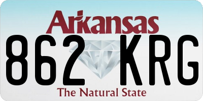 AR license plate 862KRG