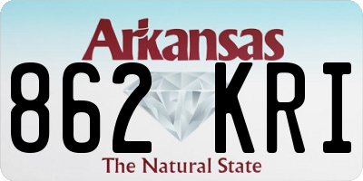 AR license plate 862KRI