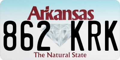 AR license plate 862KRK