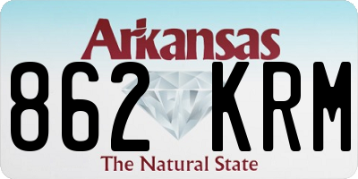 AR license plate 862KRM
