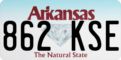 AR license plate 862KSE