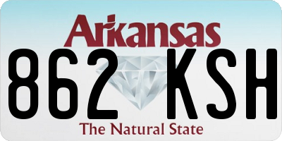 AR license plate 862KSH