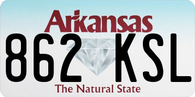 AR license plate 862KSL