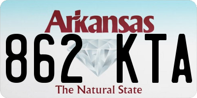 AR license plate 862KTA