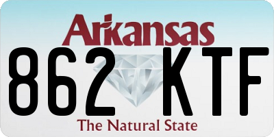 AR license plate 862KTF