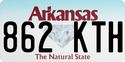 AR license plate 862KTH